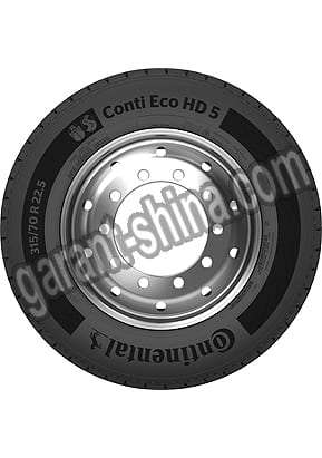 Continental Conti Eco HD5 (приводная) 315/70 R22.5 154/150L 18PR - Фото боковины шины